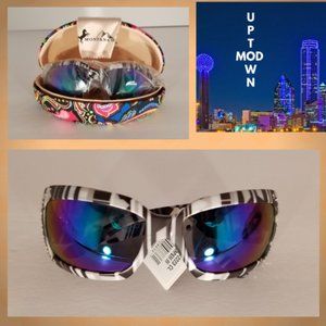 Montana West NWT BLK and WHT Southwestern Design Bling Sunglasses